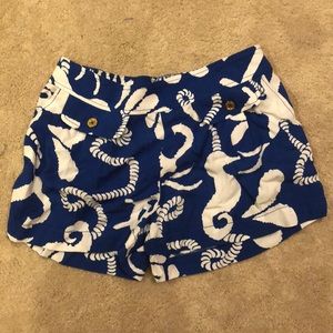 Nautical high waisted Lilly Pulitzer shorts
